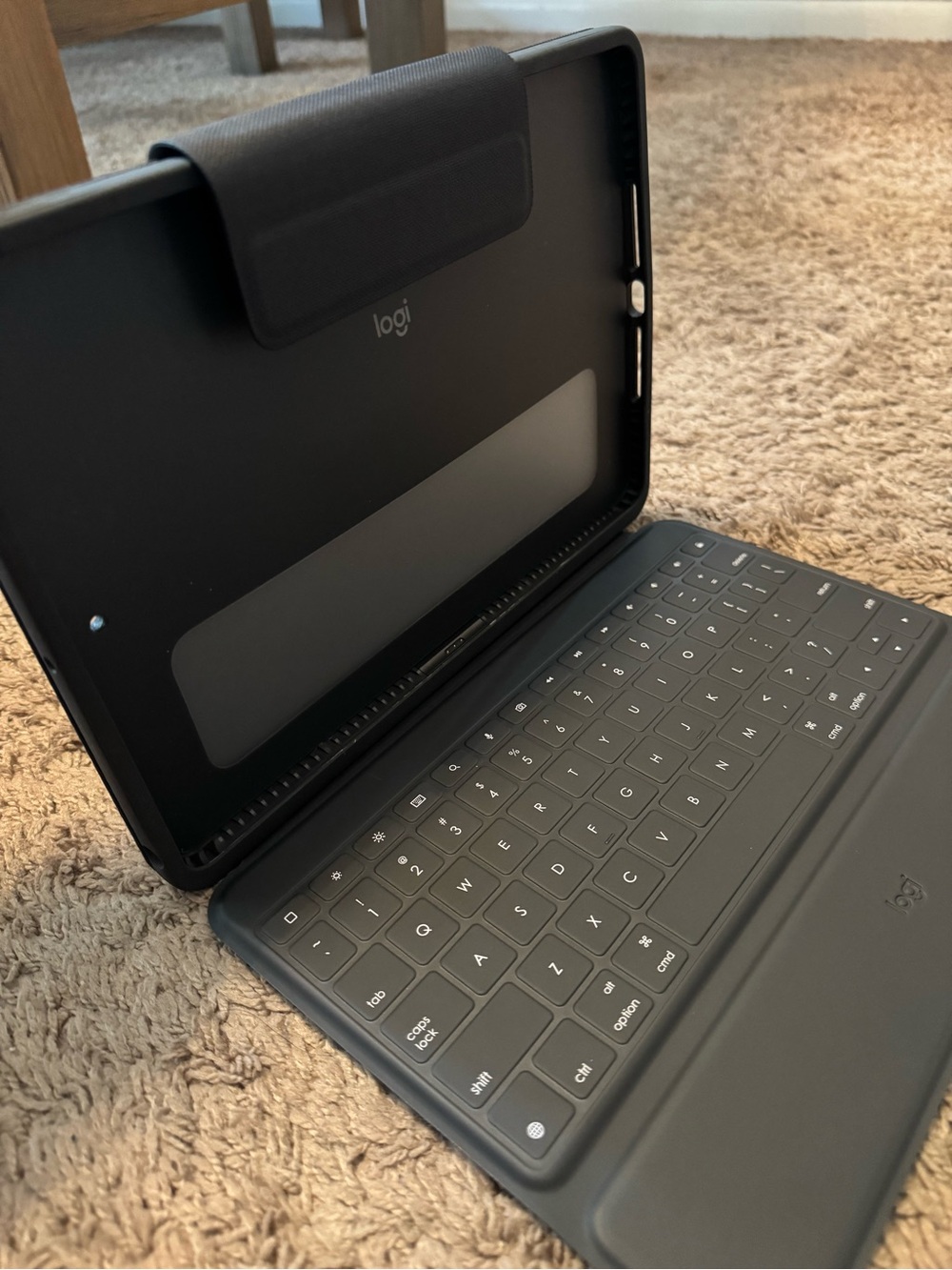 Logitech Black Tablet Keyboard Folio with Integrated Bluetooth Keys